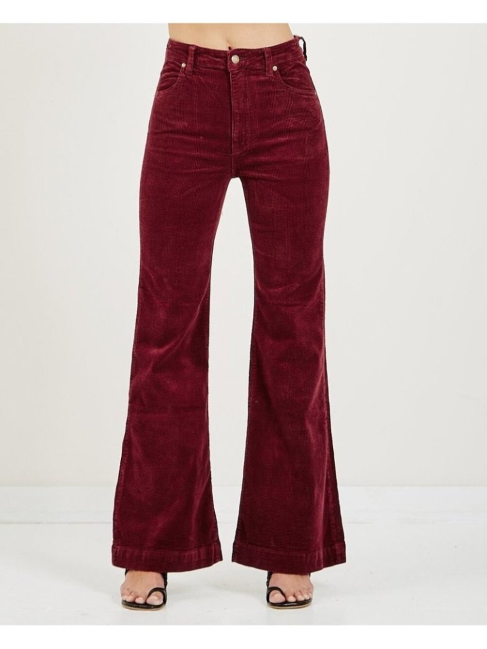 Rolla's Australia Eastcoast Corduroy Flare Pants Bordeaux ( 24 )